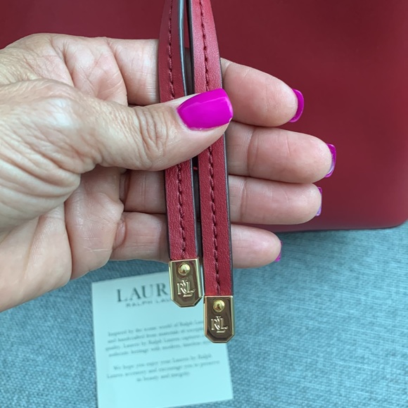 Beautiful 🍒 Leather Ralph Lauren Backpack😍 - Picture 6 of 8